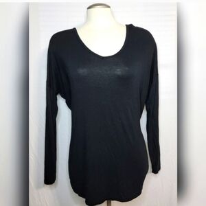 🍭 Garage | black basic long sleeve tee